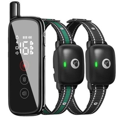 Electric Dog Training Collar with a 2600FT Remote Range, Rechargeable and Wat...
