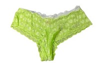 NWOT Victoria  s Secret green mesh hip hugger panty - S/P