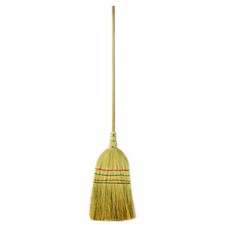 120cm Long Corn Broom Sweeping Brush Cleaning Patio Stable Yard Garden Warehouse