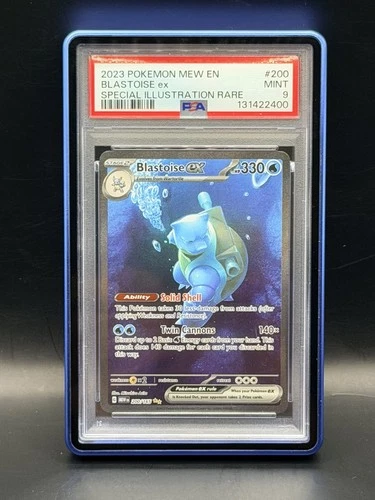 2023 POKEMON MEW EN-151 SPECIAL ILLUSTRATION RARE #200 BLASTOISE EX PSA 9