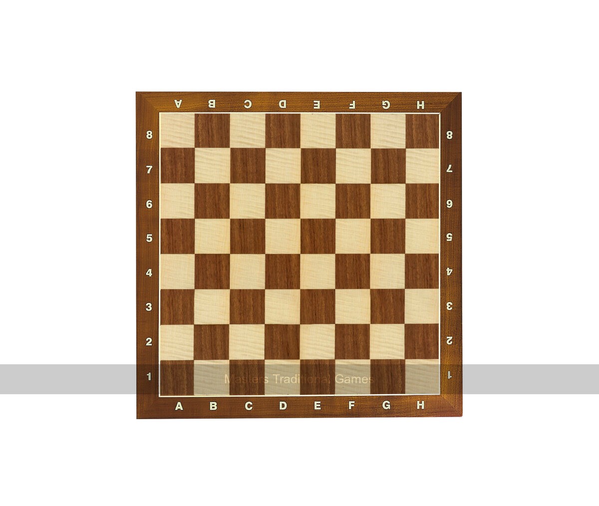 Dal Negro 50cm Chessboard with Coordinates / Notation (5.5cm squares) (UK)
