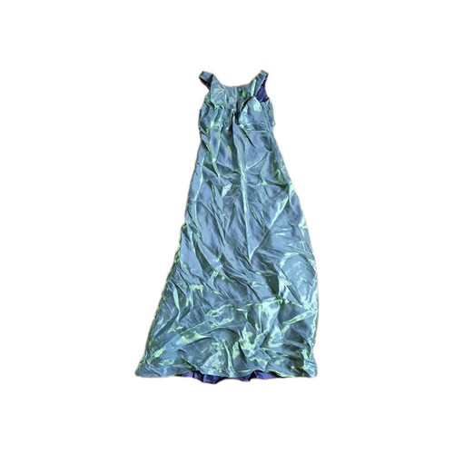 Vtg 90's De Laru Sheila Yen Metallic Look Dress Prom Style Sz 7/8 Retro *9FB