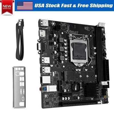 H61C  Motherboard LGA 1155 DDR3 Memory SATA/NVMe M.2 for Intel 2nd/3rd Gen CPUs