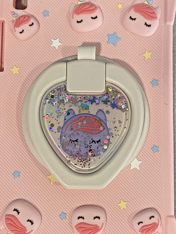 Unicorn Case Rotating Fidget Samsung Galaxy Tab S6 Lite 10.4 Pink - Image 3 of 4