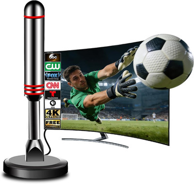 TV Antenna for Smart TV Indoor, Digital HDTV Antenna with Magnetic Base, 360° Lo