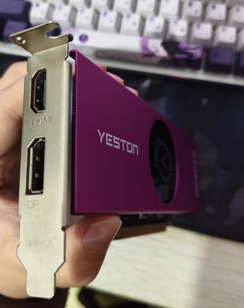 Tarjeta gráfica Yeston AMD Radeon RX 6400 4GB GDDR6 Low Profile - SFF, HTPC, PCIE 5