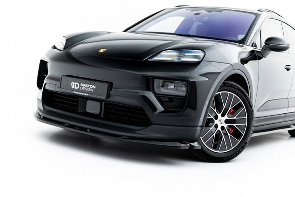 Maxton Design Frontlippe Passend FüR Porsche Macan Ev Mk1 Schwarz Hochglanz-image