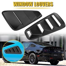 1/4 Quarter Side Louver Window Cover Fit Fit 2005-2014 Ford Mustang GT