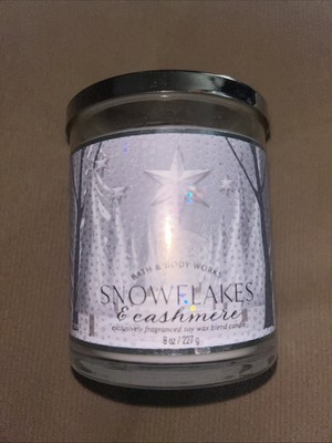 Snowflakes & Cashmere Bath & Body Works 1 Wick Candle NEW
