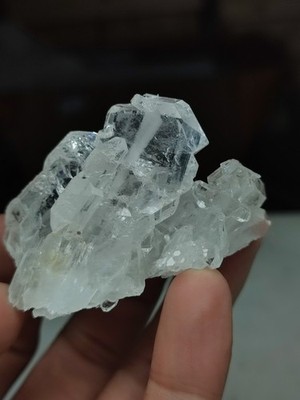Faden Quartz Crystal Having Good Luster & Nice Growth.