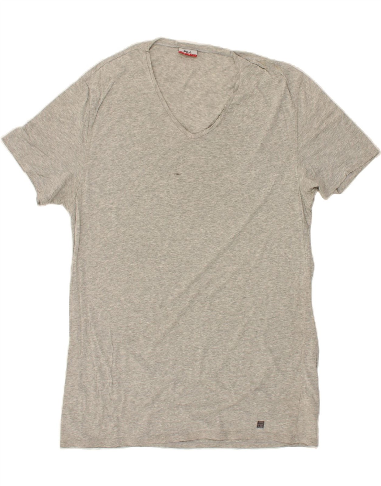 T shirt uomo FILA top grande grigio cotone CH21