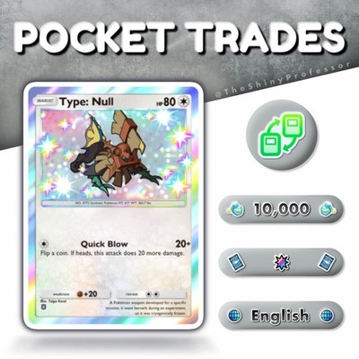Pokémon TCG Pocket ||   One Star Shiny Type: Null   || Instant Digital Trade
