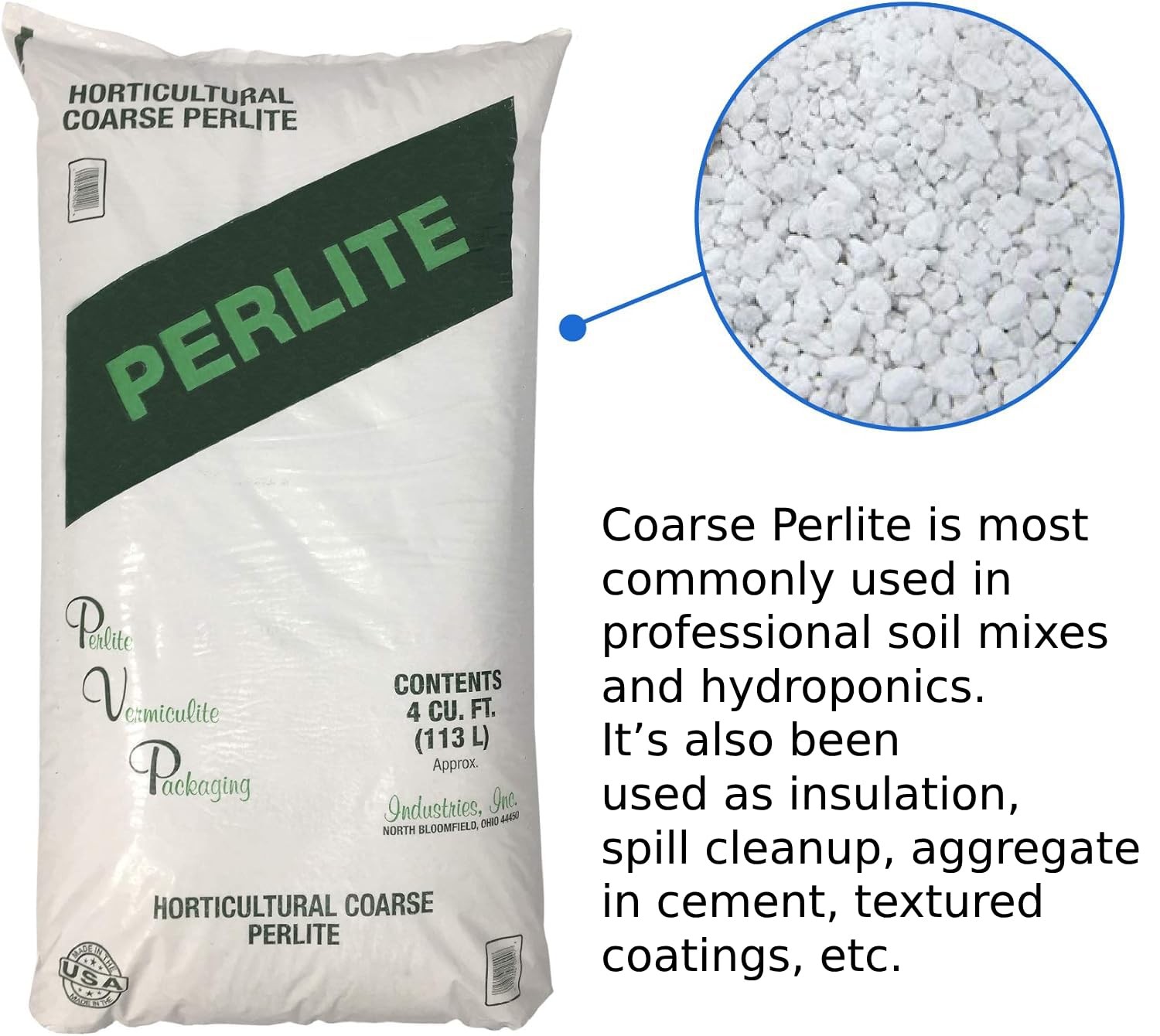 PVP Industries PVP105408 120 Quarts, 4 Cubic Foot of Organic Perlite Planting...