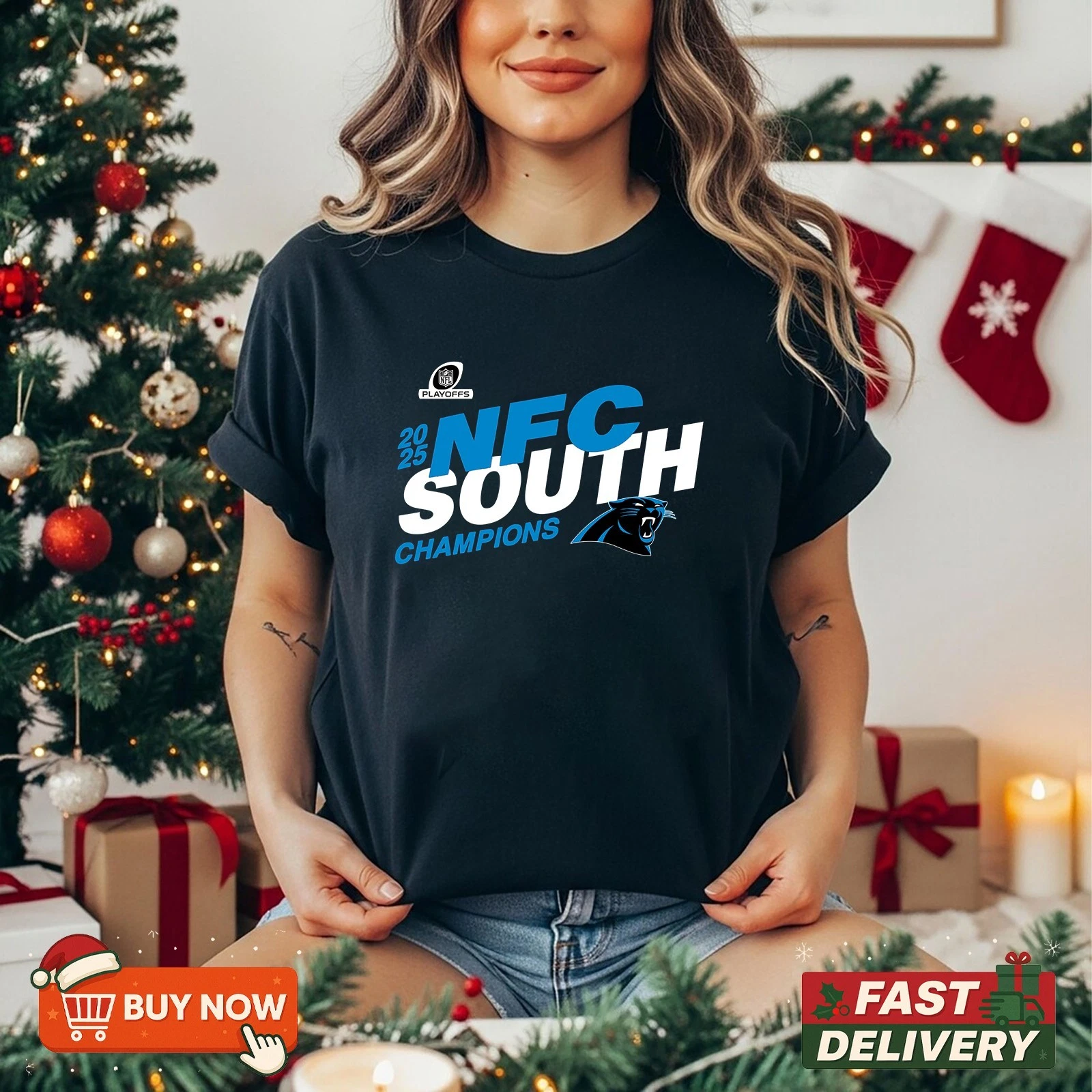 Carolina Panthers NFC South Champions 2025 TShirt