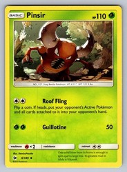Pinsir 6/149 Uncommon Sun & Moon Base Set