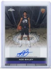 ACE BAILEY 2025-26 TOPPS CHROME ROOKIE AUTO PARALLEL SHORT PRINT JAZZ