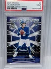 Jaxson Dart Center stage New York Giants PSA 9 Mint QB Rookie Mosaic