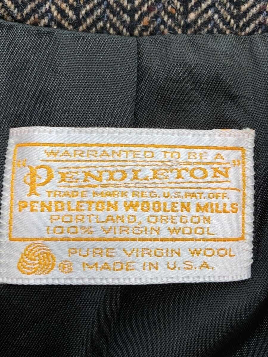 Pendleton Wool Tailored Jacket Brown Made in USA … - image 3