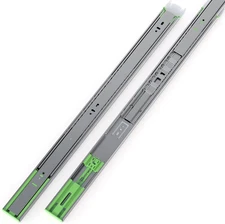 2 Pairs 24 Inch Heavy Duty Soft Close Drawer Slides, 150 Lb Load Capacity Full E