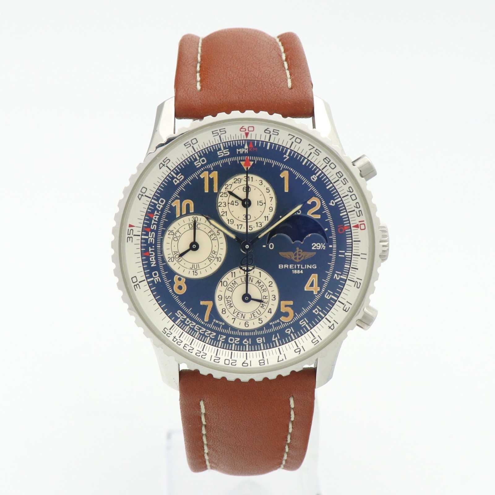 Breitling Navitimer Moonphase watch ref. A19022 L… - image 5