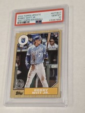 2022 TOPPS UPDATE BOBBY WITT JR 1987 RC PSA 10 GEM MINT #87TBU7 ROYALS ROOKIE