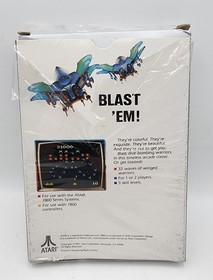 Galaga (Atari 7800) Box Crushing W/ Original Plastic - Game W/ Box - Manual Wear