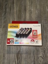 Canon 280XL Black + 281 Color Ink Cartridges - Combo Pack 