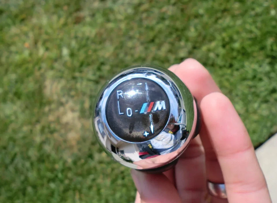 BMW E46 M3 2002 2003 2005 2006 genuino transmisión SMG cambio de marchas perilla cromada Foto 2 de 3