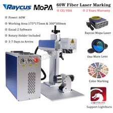 60W Raycus Mopa Fiber Laser Marking Engraver Machine For Metal Steel Nameplate