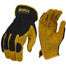 DeWalt DPG216 Work Gloves Leather Hybrid Driver X-LARGE
