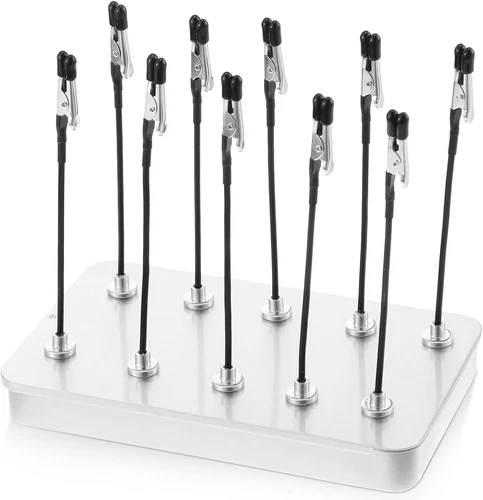 12 Stück Löthilfe Krokodilklemmen,Dritte Hand Löten Mit Eisenbox Als Basis,Lexib