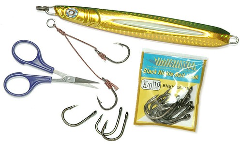 42 Pezzi Ganci 3/0 Big Game Assist Jigging Ganci Esca Viva Nero Cromato 3/0 Gancio - Foto 3 di 4