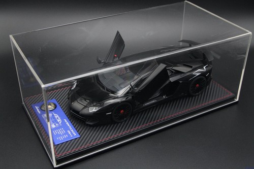 New Display case show case with leather base for 1:18 BBR MR Autoart Car model - Picture 10 of 31