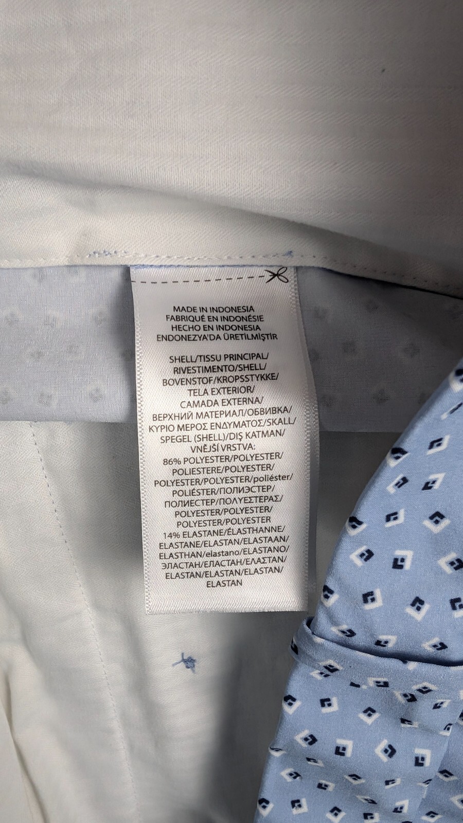 RLX Ralph Lauren Performance Golf Chino Shorts Mens 40 Light Blue Geometric thumbnail 6