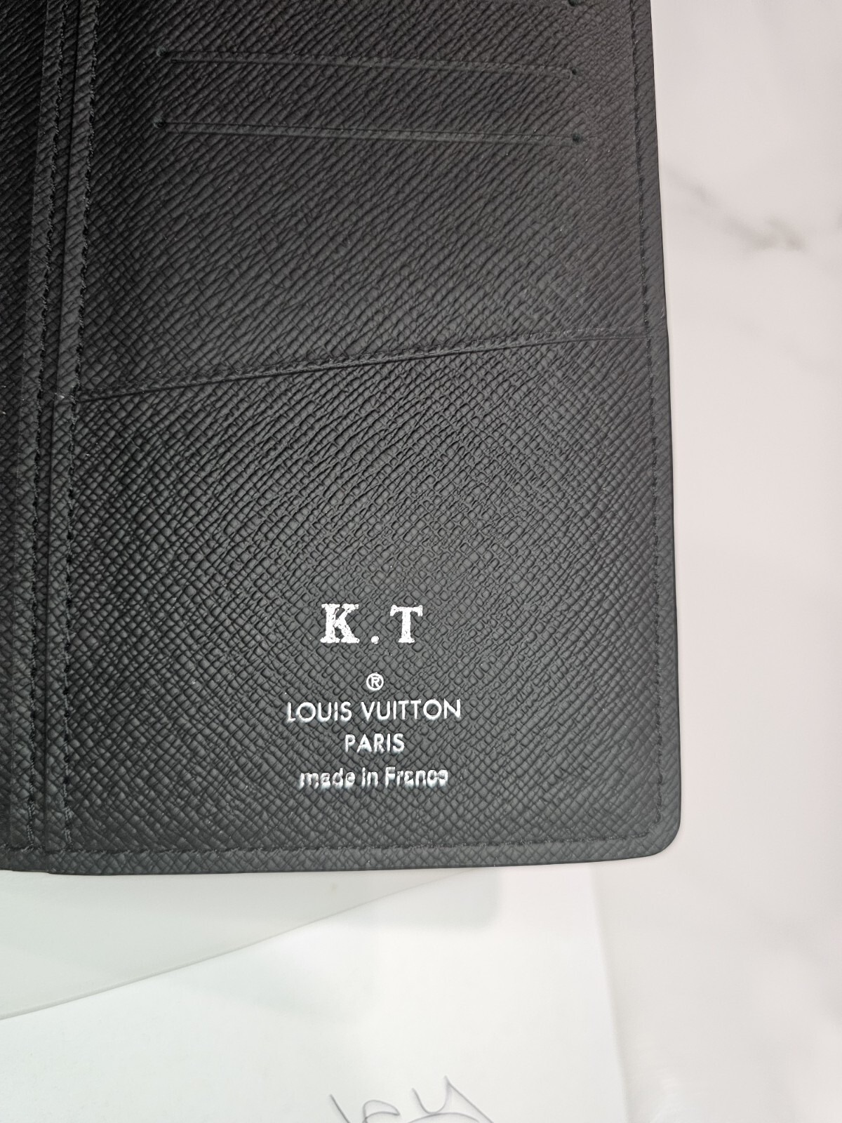 Auth Louis Vuitton LV Monogram Eclipse Brazza Lon… - image 3