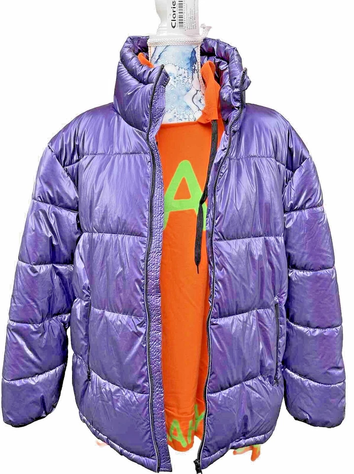 SALE ! HERBST  WARM DICK STEPP JACKE NEU 48 50 XXL METALLIC LILA - Bild 4 von 4