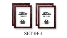 US ART Frames Cherry 0.75" Wood Picture  Poster Frames - Set of four