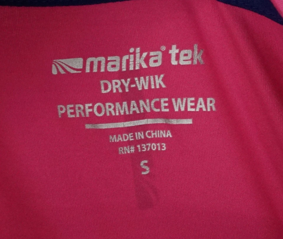 Camisa Top MARIKA TEK Dry-Wik Mujer Rosa Atlética Activa Talla Pequeña Foto 4 de 4