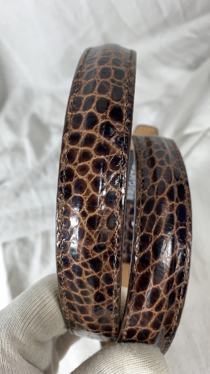 Vintage Brighton tan leather belt with golf motif size 34 Large USA Vintage Brighton tan leather belt with golf motif size 34  main image 3