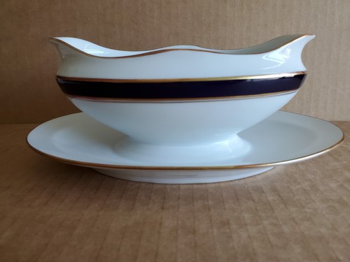 RICHARD GINORI ITALY SARDINIA BLUE GRAVY BOAT - Picture 3 of 7