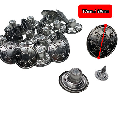 Hosen Ersatz Knöpfe  Jeansknöpfe Set Hosen Knöpfe Ø 20 mm, Ø 17 mm, Knopf