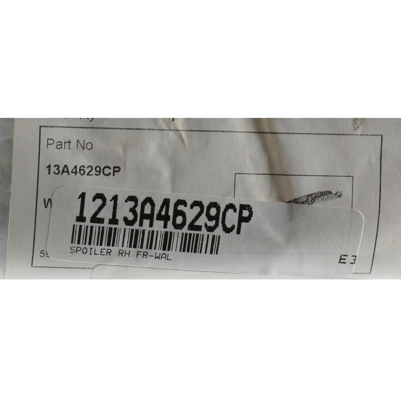 Genuine McLaren Spoiler RH FR Wal 1213A4629CP