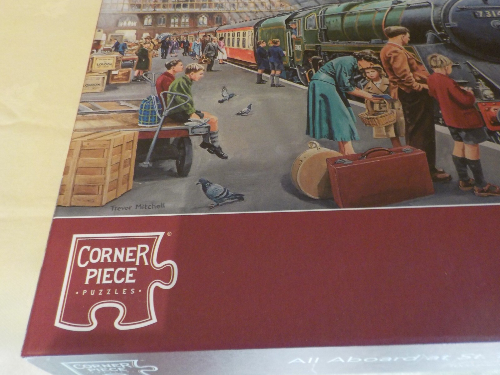 1000 Piece Corner Piece Jigsaw Puzzle All Aboard at St. Pancras eBay