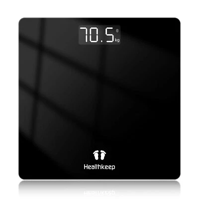 HEALTHKEEP Personenwaage, Körperwaage mit Hochpräzisions-Sensoren, Personen Digitalwaage