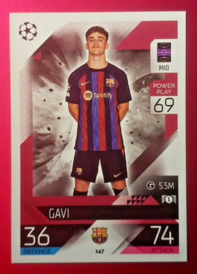 GAVI #147 Barcelona - 2022-23 Topps Match Attax UEFA | eBay