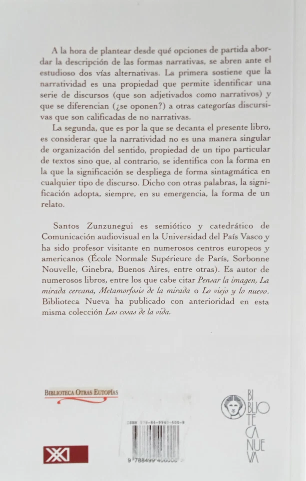 COMO ANALIZAR LA NARRACIÓN-SANTOS ZUNZUNEGUI 110 PAGS ED BIBLIONUEVA 2013- NUEVO - Imagen 2 de 3