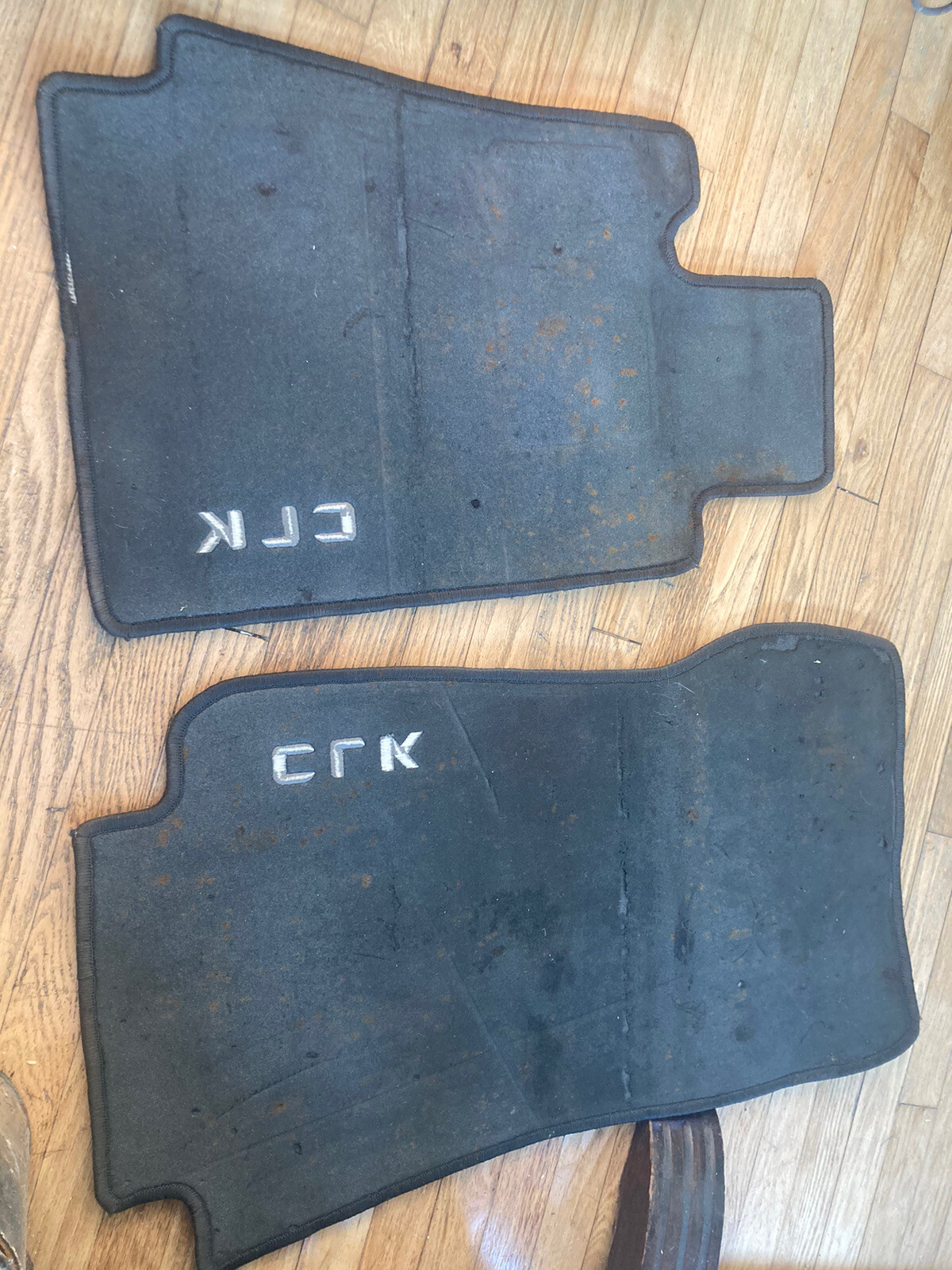 9803 Mercedes Genuine FLOOR MATS W208 CLK430 CLK320 Logo OEM Rare