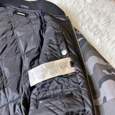 Diesel Men M Switching Patchwork Embroidery Camouflage Zip