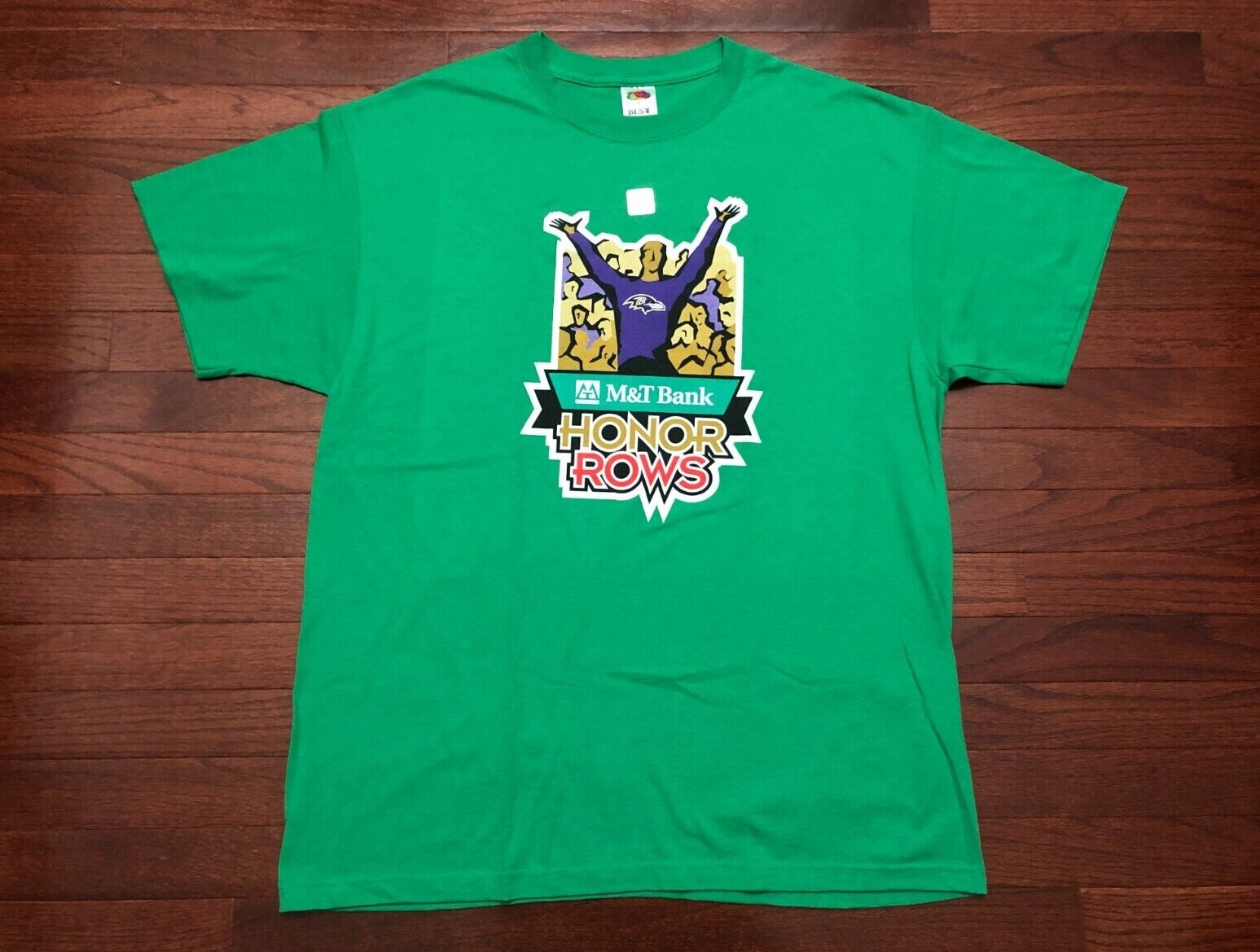 FILA NUOVA T SHIRT BALTIMORE RAVENS HONOR ROW SEAT UOMO XL M&T BANK STADIUM VERDE