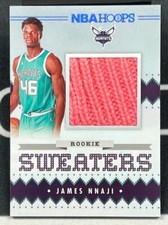 2023-24 NBA Hoops Basketball Sweaters #RSW-JNJ James Nnaji Rookie HORNETS